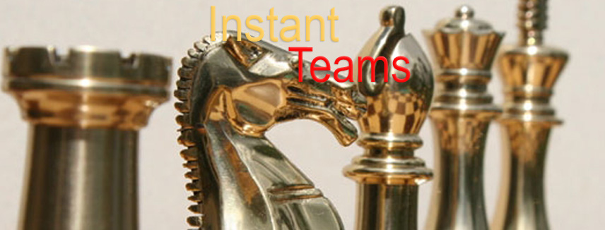 Instant Teams - chess pieces on a board